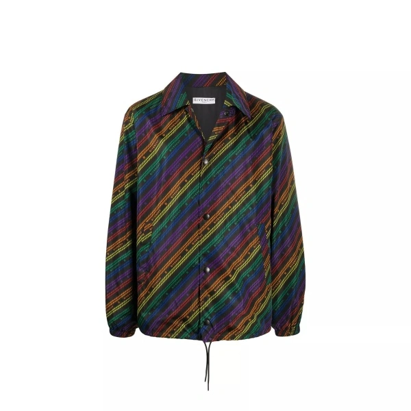 Jacheta Givenchy Rainbow Chain Nylon Jacket