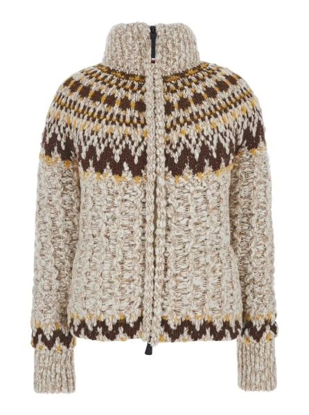 Jacheta Moncler Grenoble bej din lana
