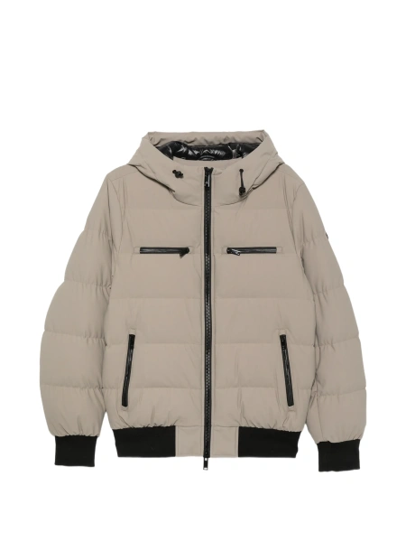 Jacheta Moose Knuckles neutra din nylon si elastan