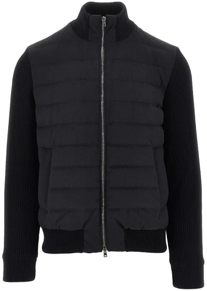 Jacheta 'Resort' flannel and knitted jacket