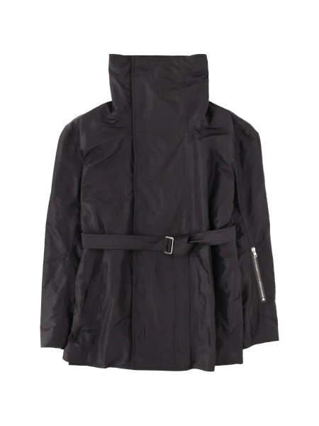 Jacheta Rick Owens neagra din matase