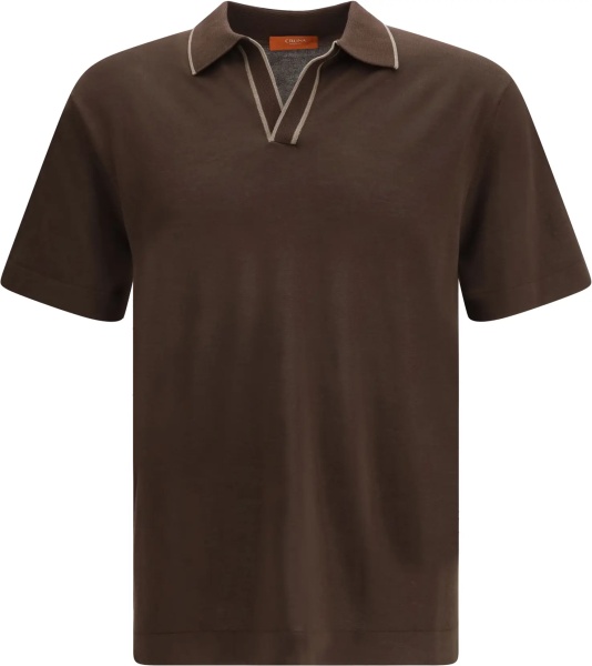 Knitted Polo with short sleeves
