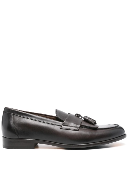 Mocasini Doucal's maro din piele
