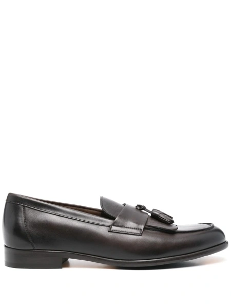 Mocasini Doucal's maro din piele