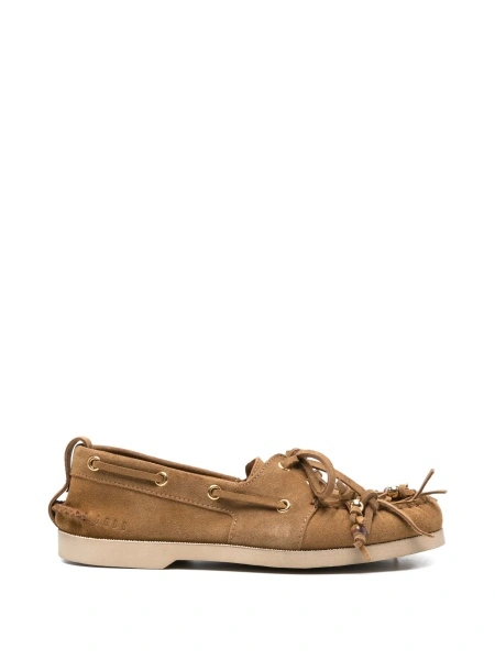 Mocasini Golden Goose maro din piele intoarsa