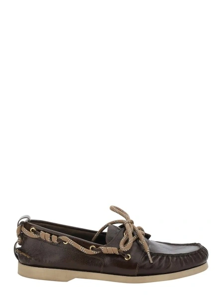 Mocasini Golden Goose maro din piele