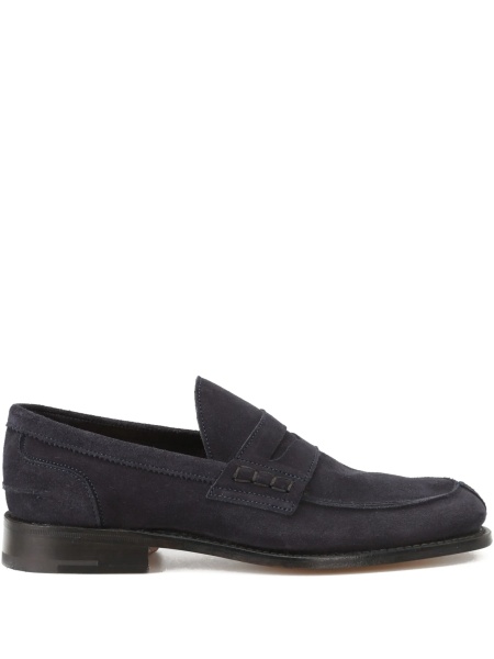 Mocasini TRICKER'S albastri din piele intoarsa