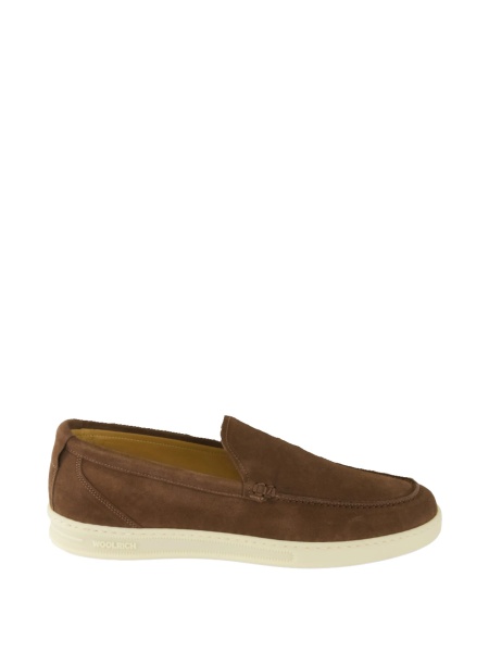 Mocasini Woolrich maro din piele intoarsa