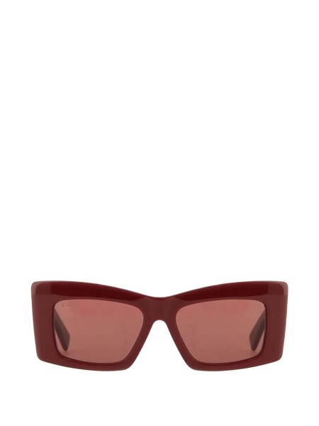 Ochelari de soare Gucci rosii din acetat