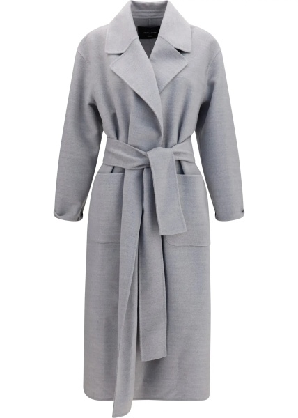 Paltoane Belted double wool Coat