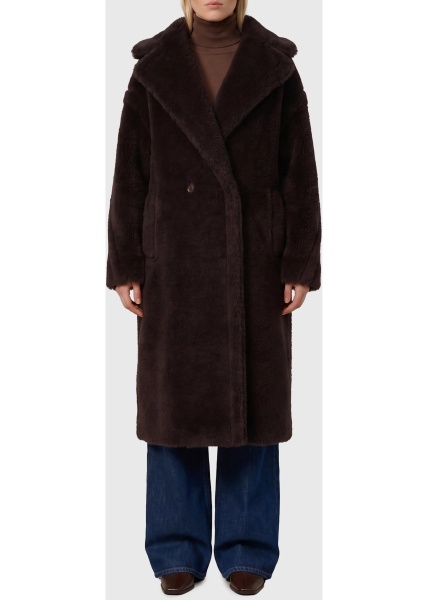 Paltoane Dark Teddy Bear Coat