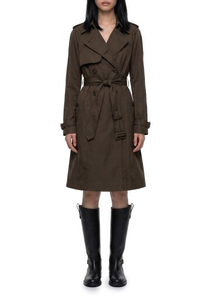 Paltoane Long Pembury Trench Coat In Gabardine