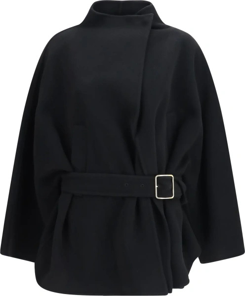 Palton Alba Midi Wool and Cashmere Coat