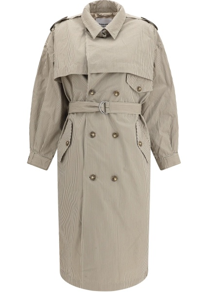 Palton Chilma striped Coat