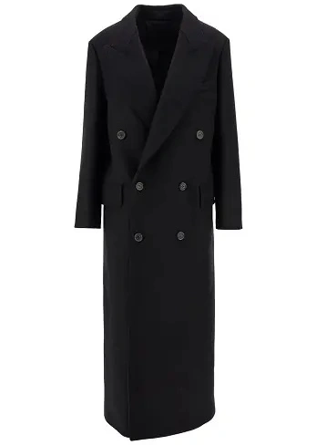 Palton 'Hadi' wool and cashmere long coat