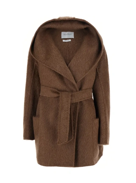 Palton Max Mara bej din shearling