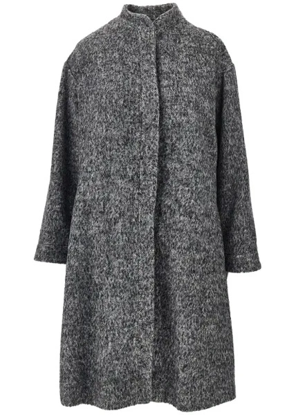 Palton Mélange wool blend coat