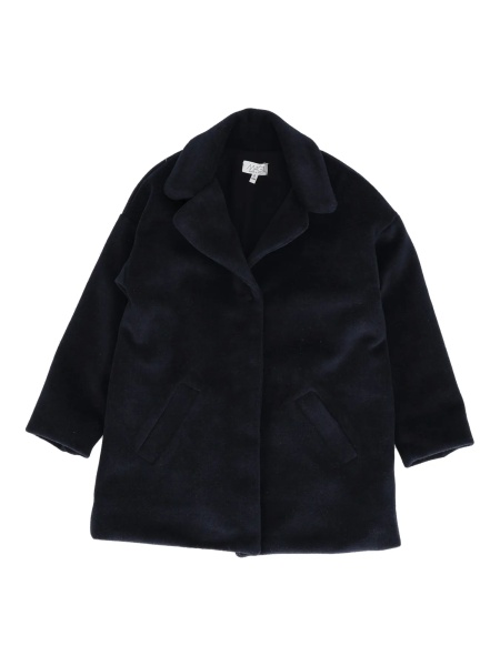 Palton Peak lapel coat with embroidery