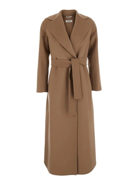 Palton 'S MAXMARA bej din lana 'POLDO'