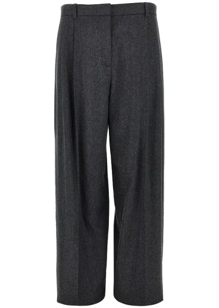 Pantaloni 'August' pleated flannel pants