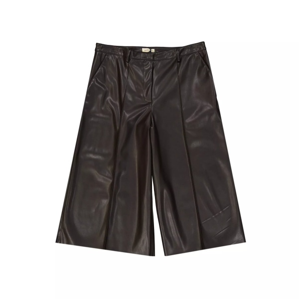 Pantaloni Blanca Vita Faux Leather Shorts