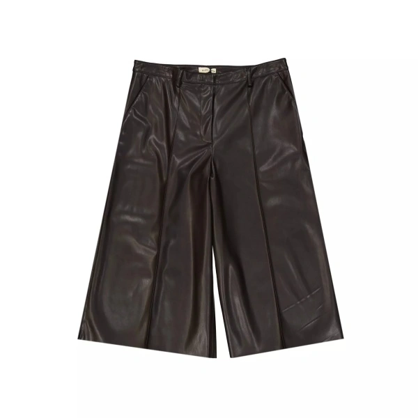 Pantaloni Blanca Vita Faux Leather Shorts