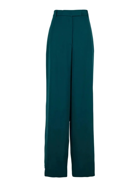 Pantaloni Blue Trousers with Belt Loops in Fabric Woman