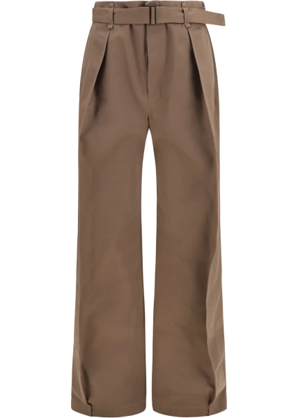 Pantaloni casual LEMAIRE din poliester si bumbac