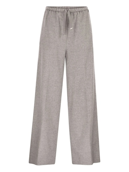 Pantaloni Casual silk and cashmere pants