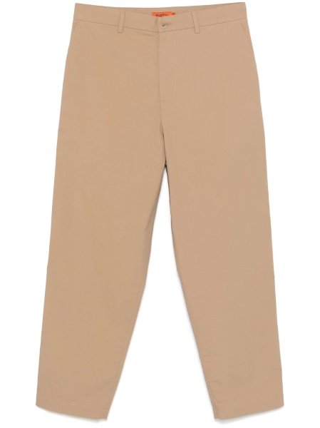 Pantaloni conici BARENA neutri din bumbac si elastan