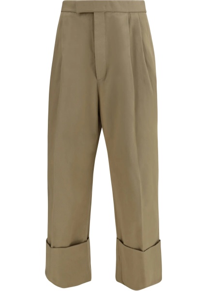 Pantaloni Cotton gabardine Pants with double pleats