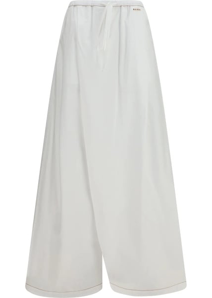 Pantaloni Draping wide-leg Pants