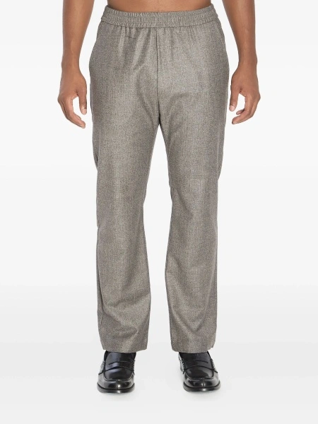 Pantaloni drepti BARENA gri din lana
