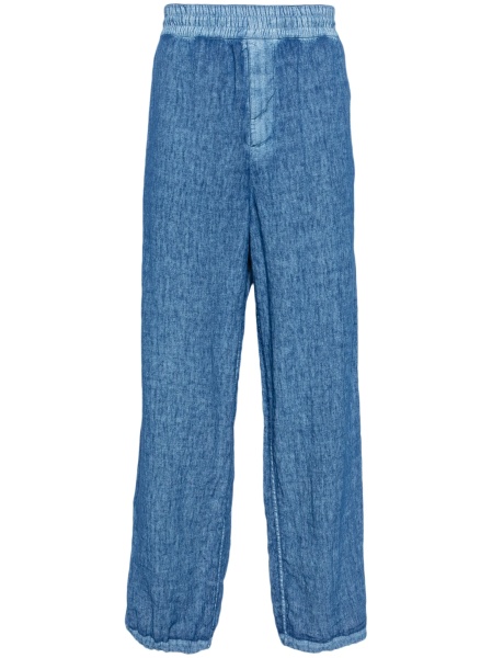 Pantaloni drepti Burberry albastri