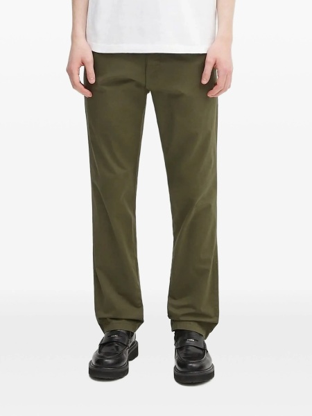 Pantaloni drepti Carhartt verzi din elastan si bumbac