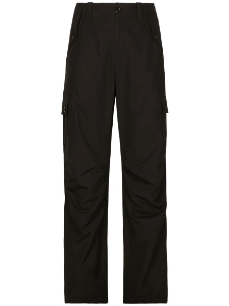 Pantaloni drepti Dolce & Gabbana negri