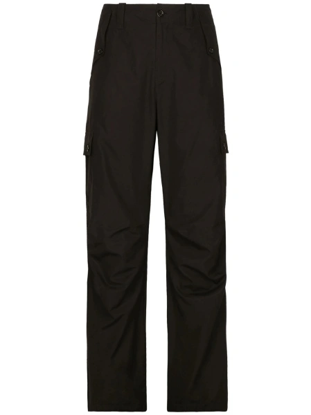 Pantaloni drepti Dolce & Gabbana negri