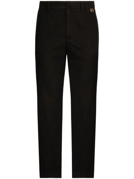 Pantaloni drepti Dolce & Gabbana negri