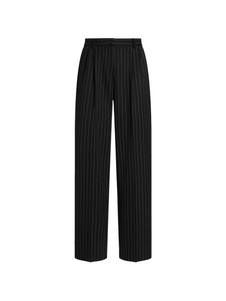 Pantaloni drepti Dolce & Gabbana negri