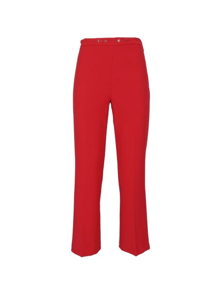 Pantaloni drepti Elisabetta Franchi rosii