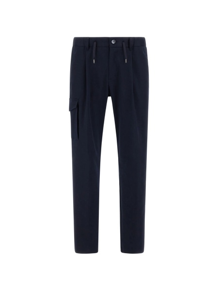 Pantaloni drepti Herno albastri