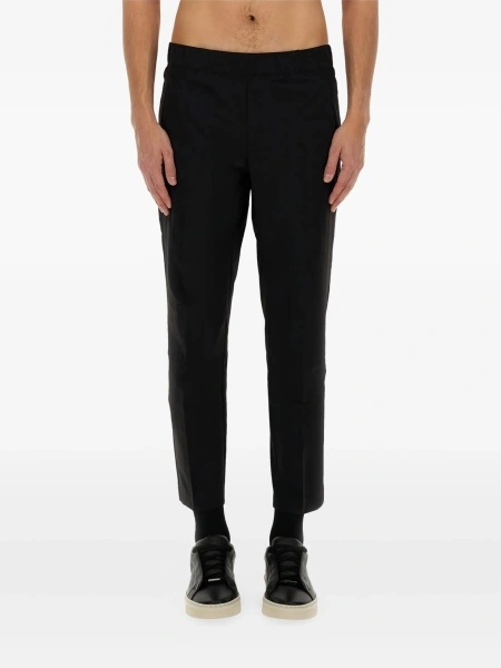 Pantaloni drepti Hugo Boss negri