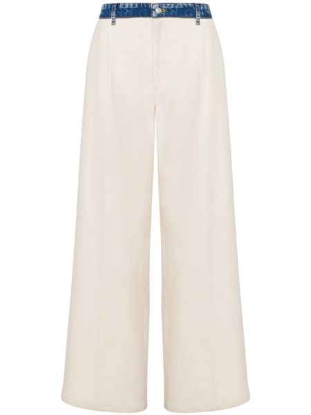 Pantaloni drepti MOSCHINO JEANS neutri