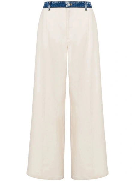 Pantaloni drepti MOSCHINO JEANS neutri