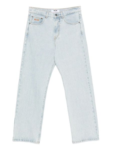 Pantaloni drepti MSGM albastri