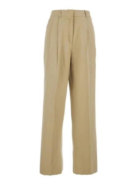 Pantaloni DUNST bej din bumbac