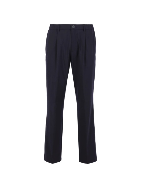Pantaloni eleganti Herno albastri