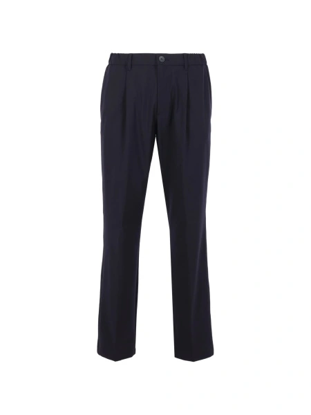 Pantaloni eleganti Herno albastri