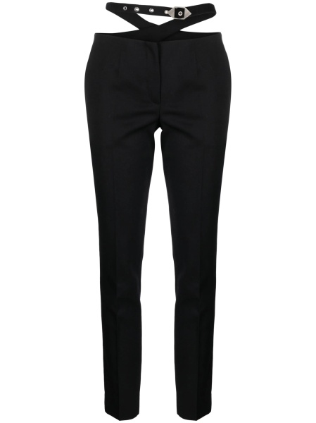 Pantaloni eleganti THE ATTICO negri din lana