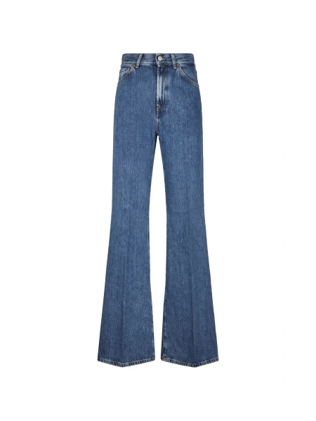 Pantaloni evazati Dondup albastri